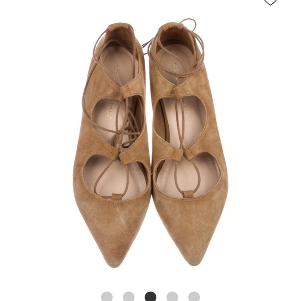 Loeffler Randall Suede Lace-Up Flats